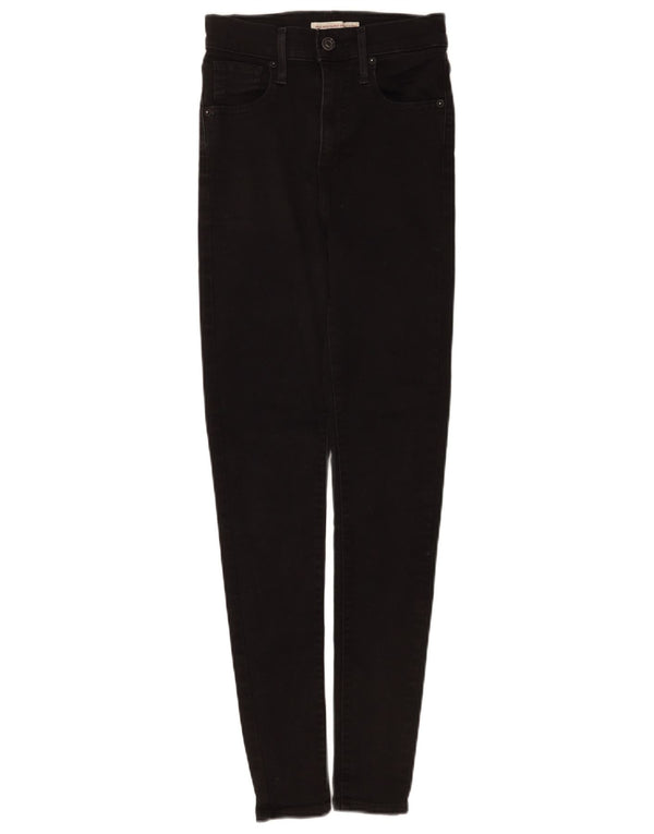 Calça Jeans Mile High Super Skinny Levi's Feminina W26 L30 Algodão Preto