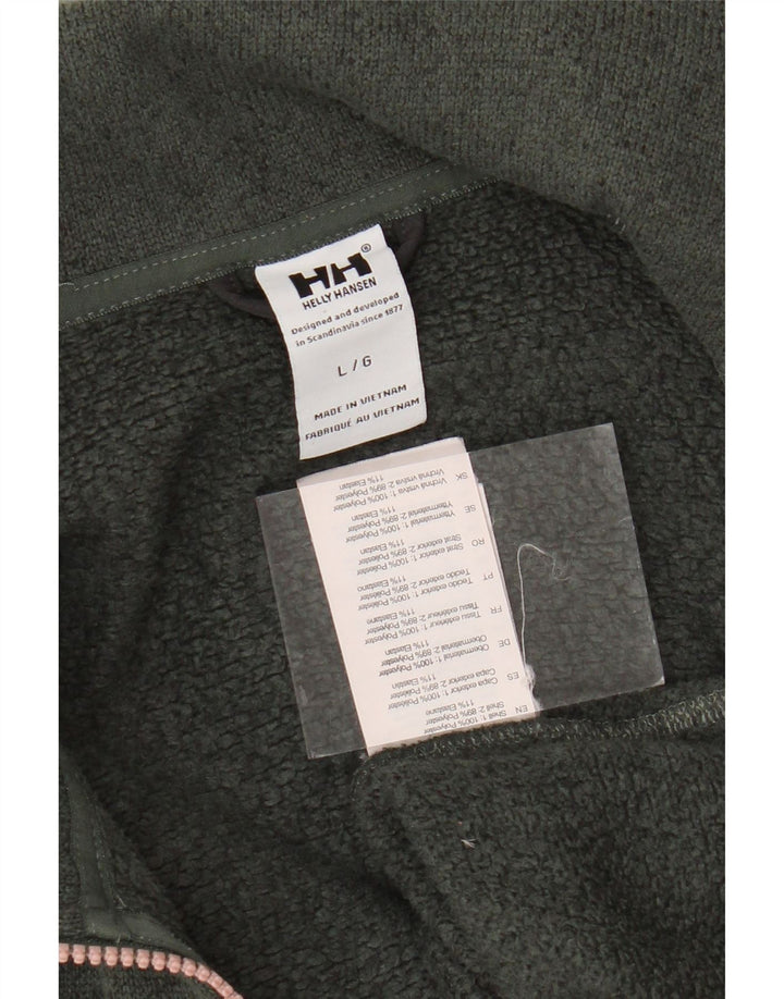 HELLY HANSEN Jaqueta feminina de treino UK 16 grande bloco colorido verde