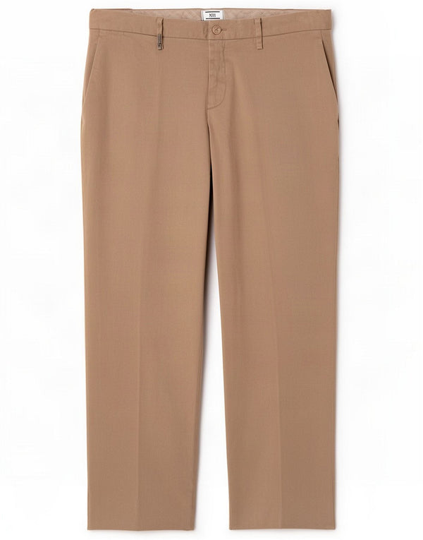 Trussardi Mens Regular Chino Calça IT 52 XL W36 L28 Algodão Bege