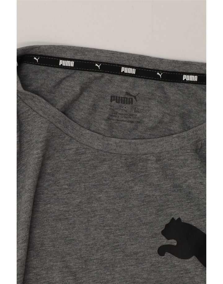 Camiseta gráfica masculina PUMA Top 2XL cinza