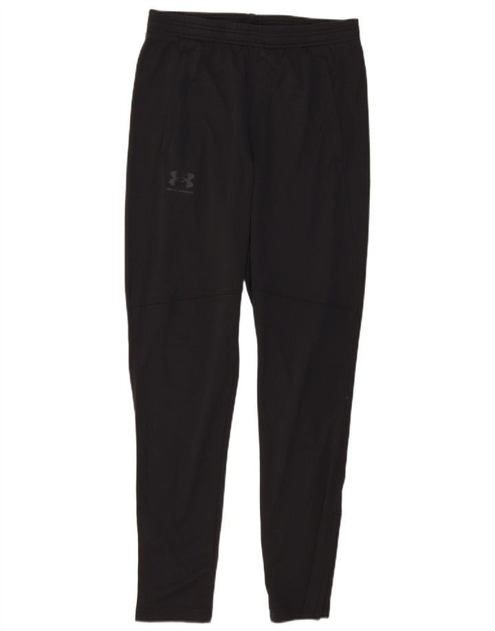 Calça de treino masculina Under Armour poliéster preto médio