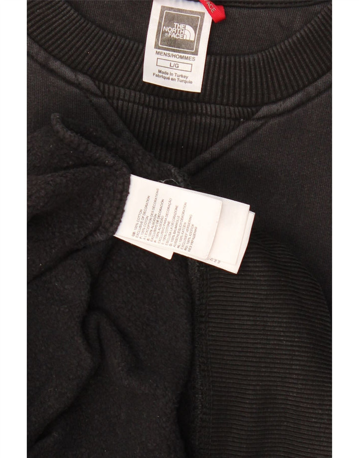 THE NORTH FACE moletom gráfico masculino jumper grande algodão preto