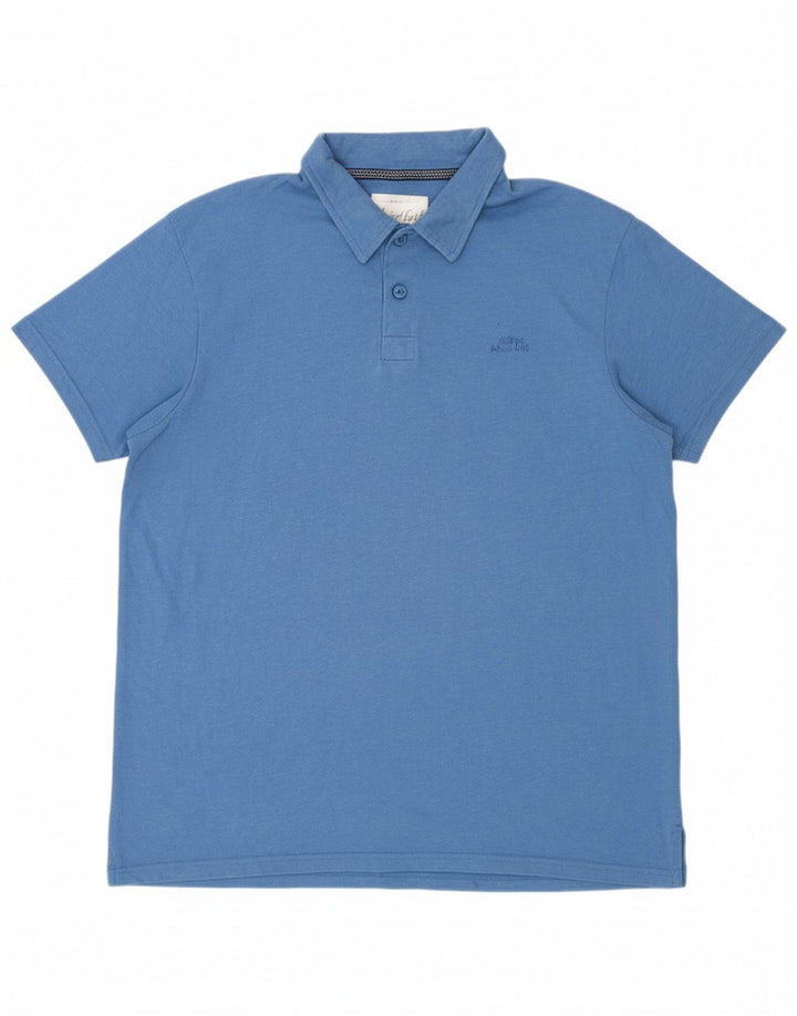 Camisa polo masculina WEIRD FISH XL algodão azul