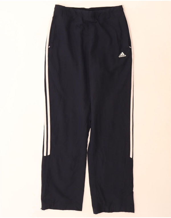 Calça de treino feminina Adidas UK 12 poliéster azul marinho médio