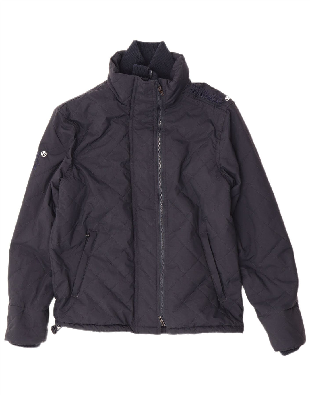 Jaqueta acolchoada masculina Superdry UK 38 médio azul marinho nylon