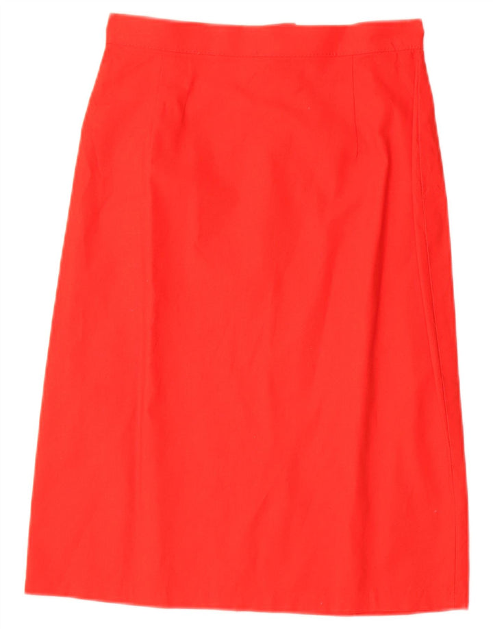 Conjunto de saia feminina vintage de 2 peças IT 42 médio W28 vermelho