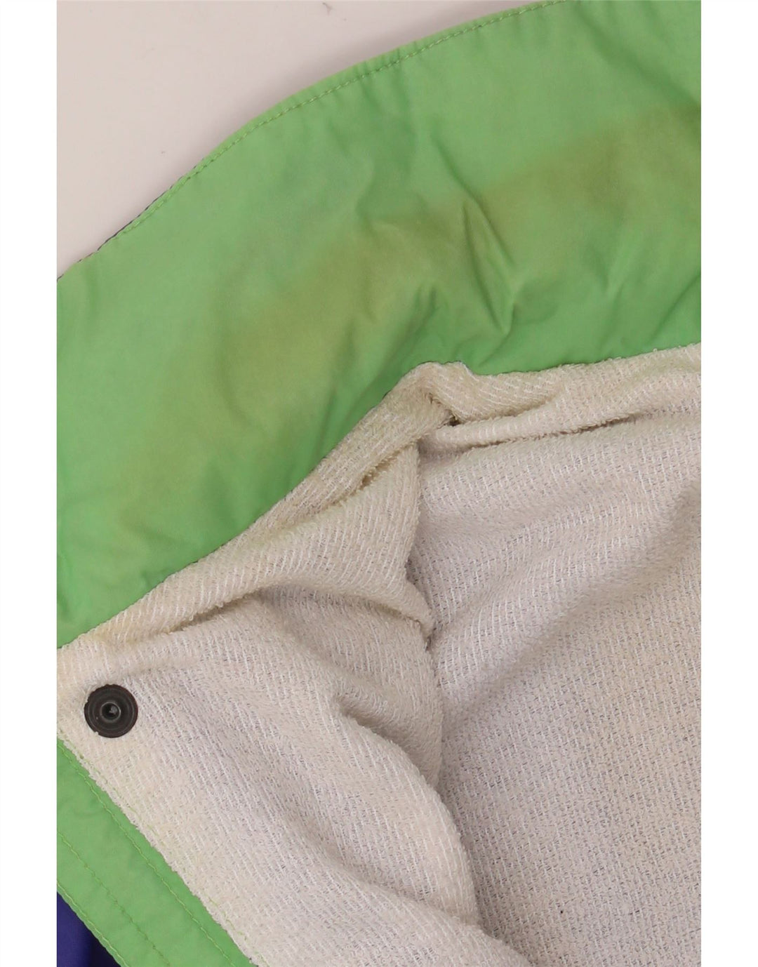 Jaqueta corta-vento masculina K-WAY UK 38 poliamida colorblock roxo médio