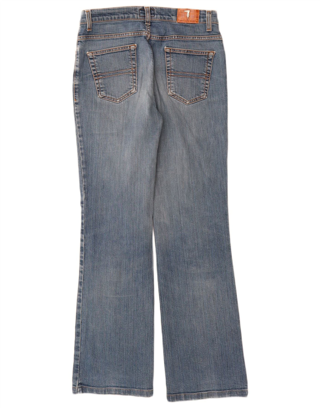Trussardi Jeans feminino bootcut jeans W27 L30 azul algodão