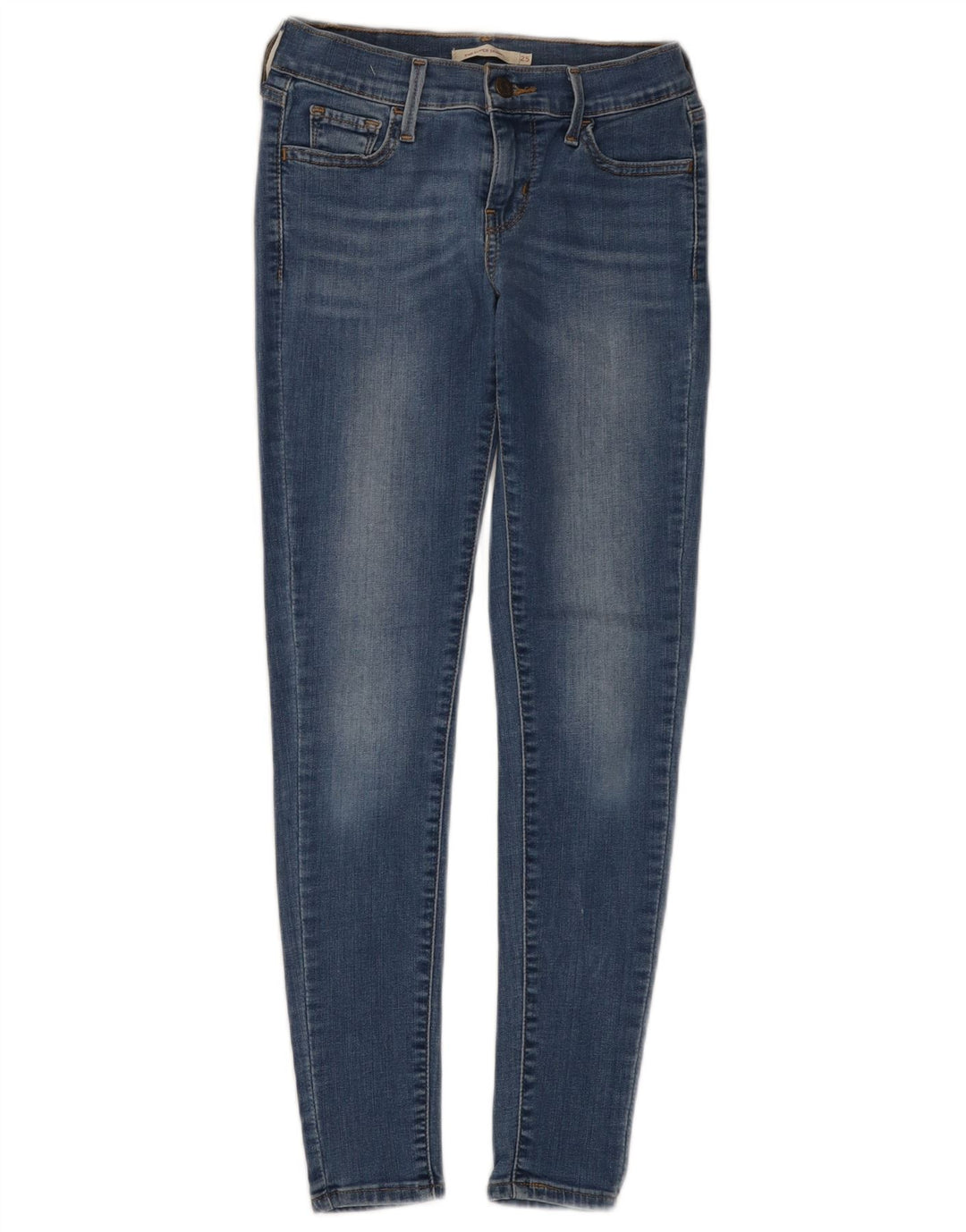 Calça jeans feminina LEVI'S 710 Super Skinny W25 L28 azul algodão