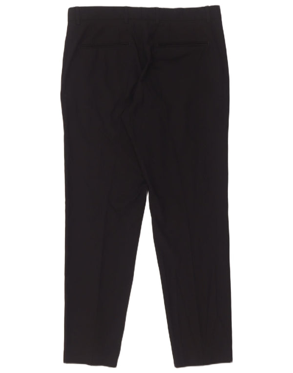 Zara Mens Slim Chino Calças EU 40 Médio W31 L29 Preto