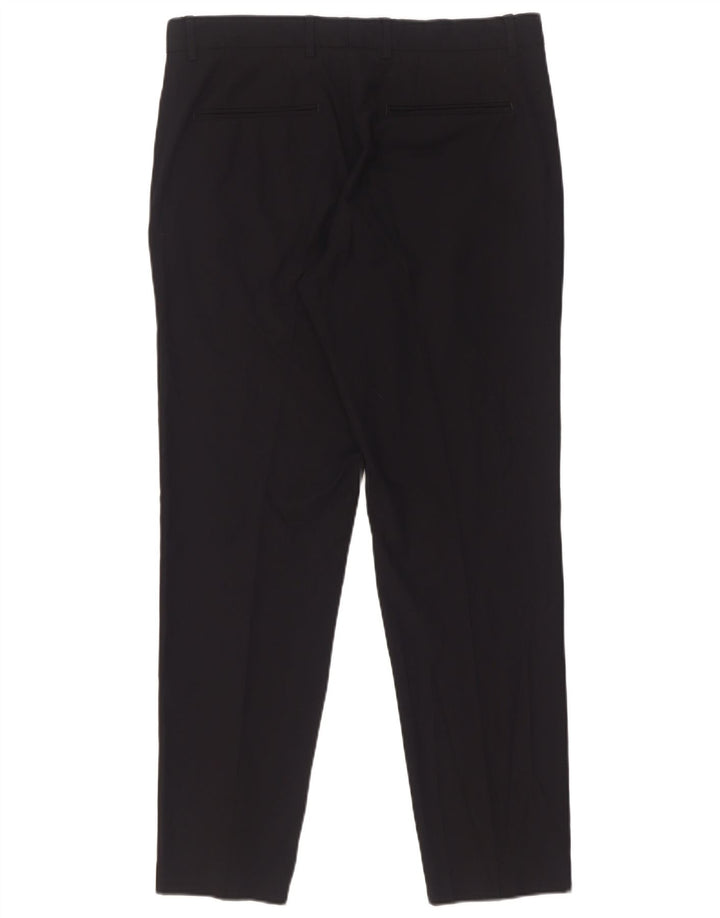 Zara Mens Slim Chino Calças EU 40 Médio W31 L29 Preto