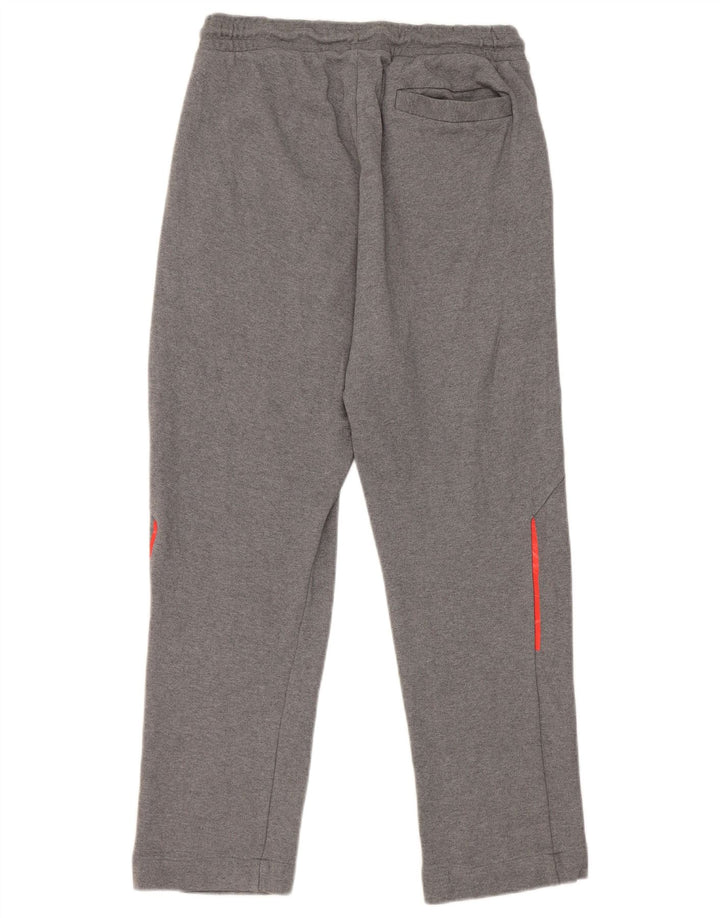 Calça de treino masculina Hugo Boss com estampa gráfica cinza médio algodão