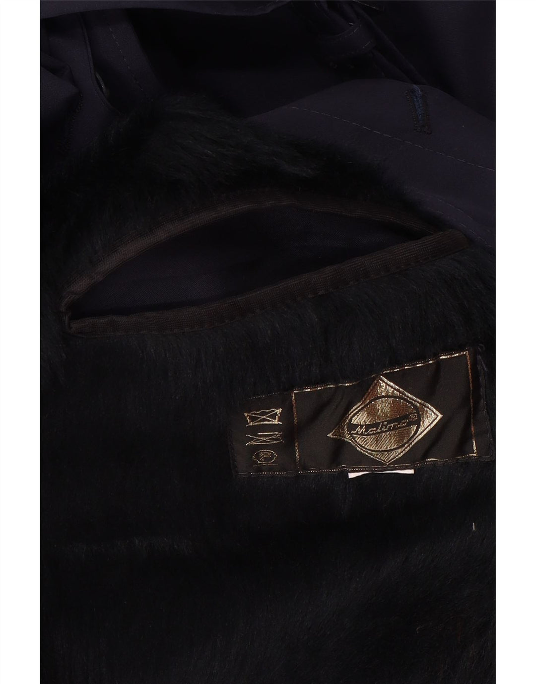 Sobretudo Sherpa masculino VINTAGE UK 40 grande azul marinho