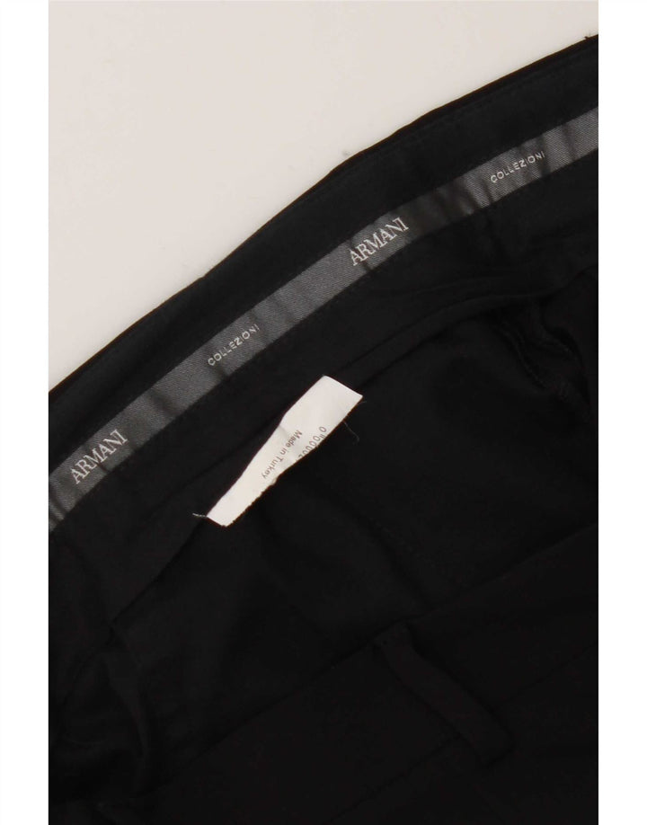 Calça de terno reto masculino Armani W32 L31 preta