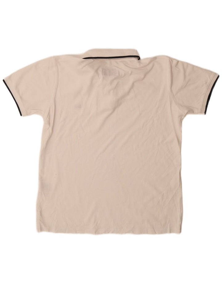 Camisa polo masculina Carrera Regular Fit médio algodão branco
