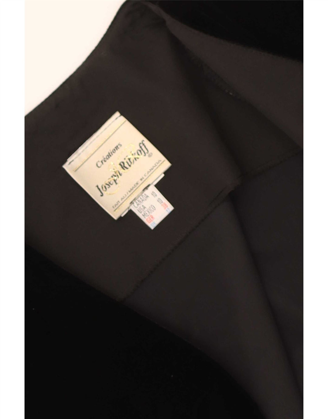 Jaqueta Bolero Feminina de Veludo Joseph Ribkoff Reino Unido 12 Médio Preto