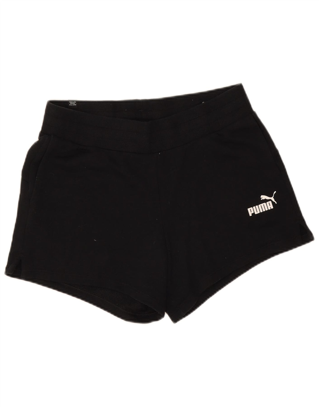 Shorts esportivos femininos Puma UK 12 poliéster preto médio