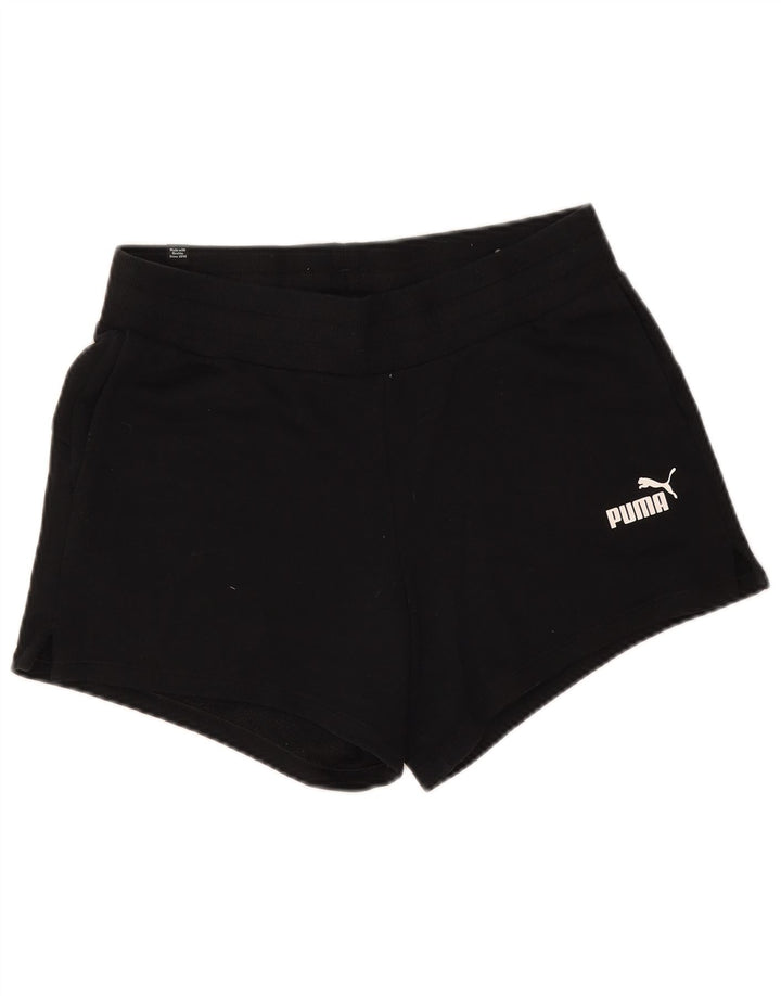Shorts esportivos femininos Puma UK 12 poliéster preto médio