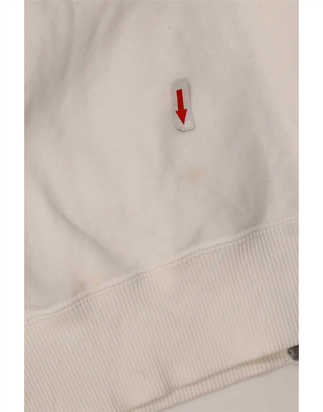 Jaqueta Nike feminina com agasalho gráfico UK 14 médio algodão branco