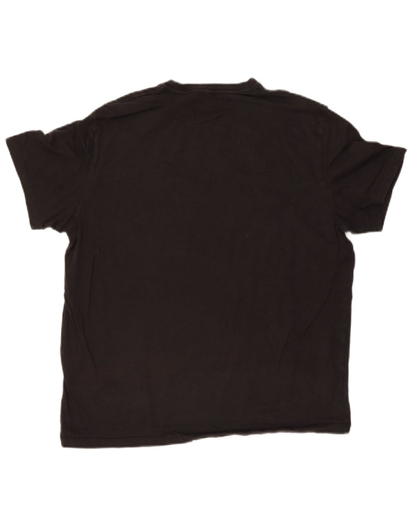 Calvin Klein Jeans Camiseta masculina gráfica grande preta