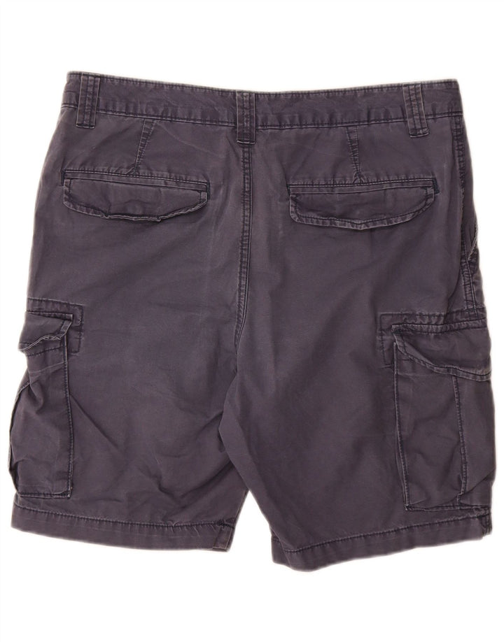 Shorts cargo masculino Marks & Spencer W34 grande algodão azul marinho