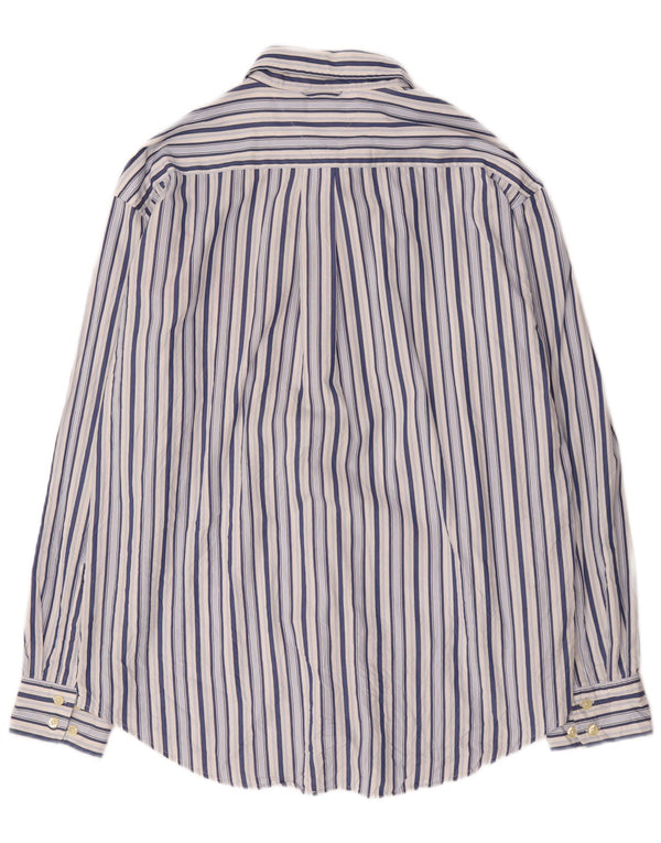 Camisa masculina Tommy Hilfiger XL listrada azul de algodão