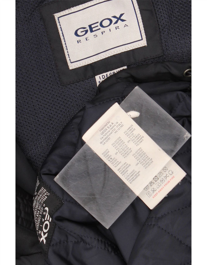 Jaqueta acolchoada Geox masculina Respira UK 44 2XL poliéster azul marinho