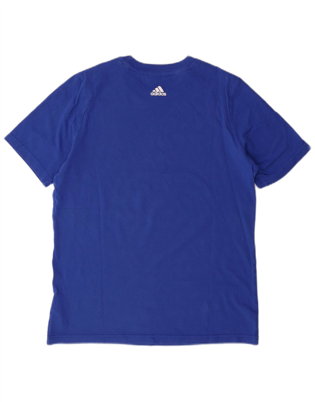 Camiseta Adidas Menino Graphic 13-14 Anos Azul Algodão