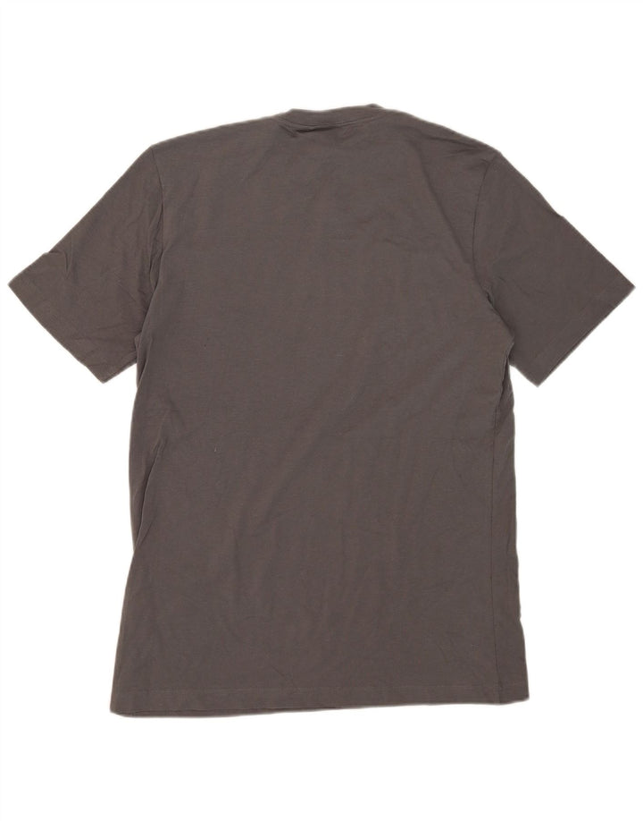 ADIDAS Camiseta masculina gráfica top pequeno algodão cinza