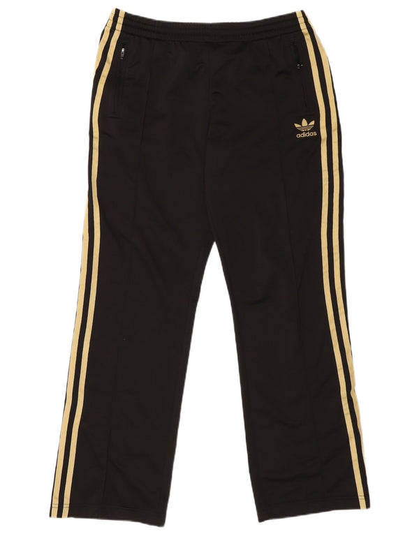 Calça de treino feminina ADIDAS UK 14 grande poliéster preto