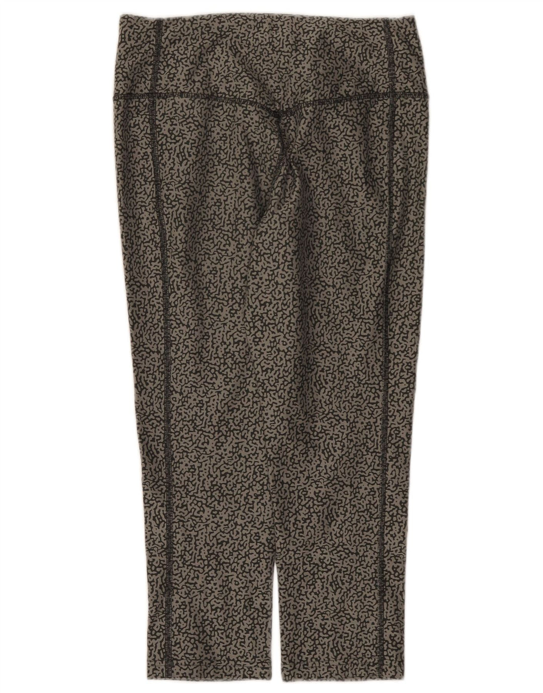 Nike Womens Dri Fit Abstract Pattern Capri Leggings Reino Unido 10 Pequeno Cinza