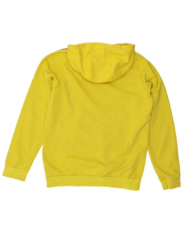 ADIDAS Mens Hoodie Jumper Médio Algodão Amarelo