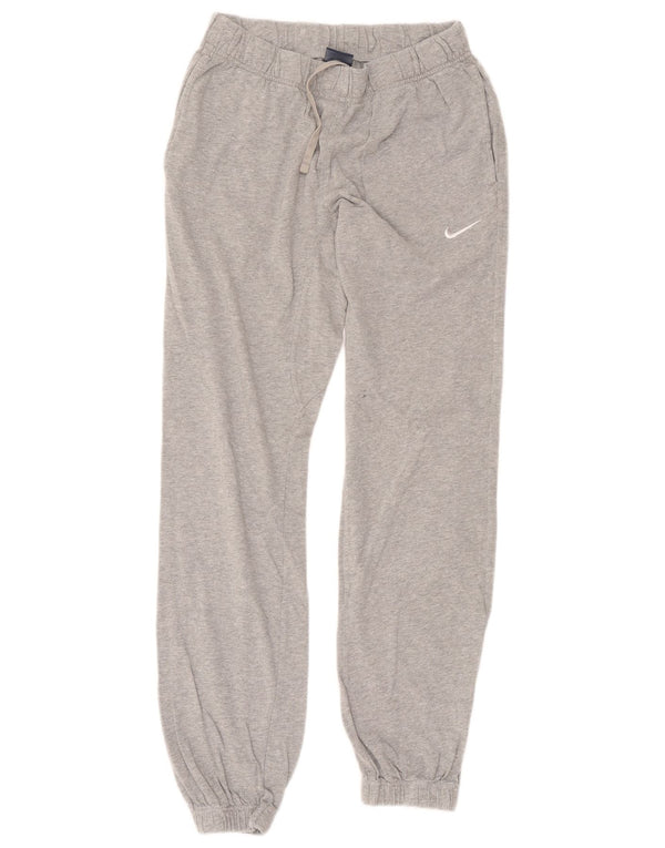 Calça de treino masculina Nike Joggers pequeno cinza manchado de algodão