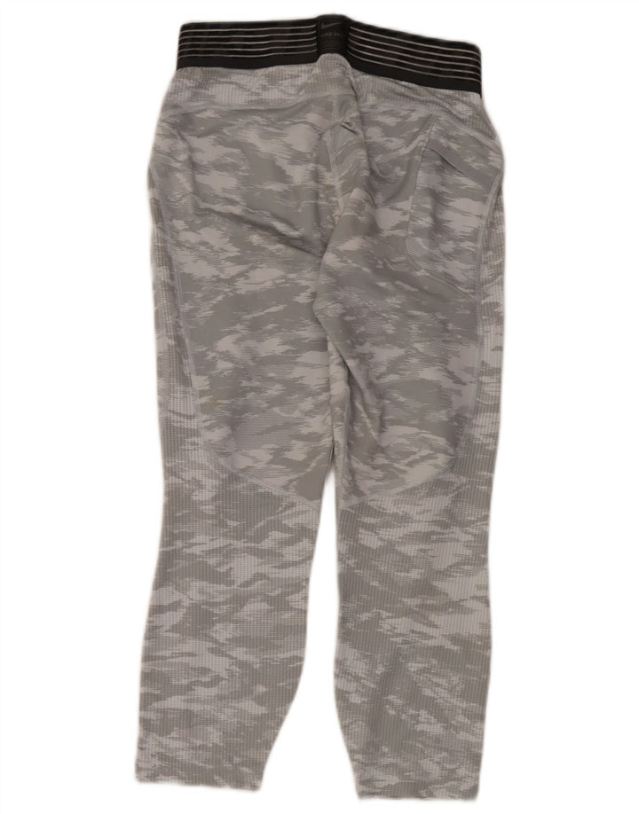 Nike Mens Dri Fit Leggings Médio Cinza Camuflagem Poliéster