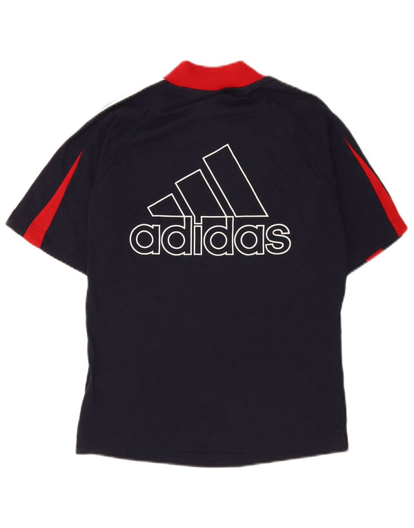 Camiseta Adidas Feminina Graphic Top UK 12/14 Médio Azul Marinho Esportes