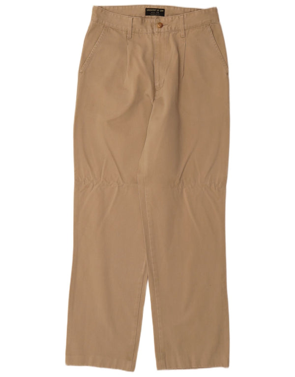 Lee Mens Straight Chino Calças W30 L30 Algodão Bege