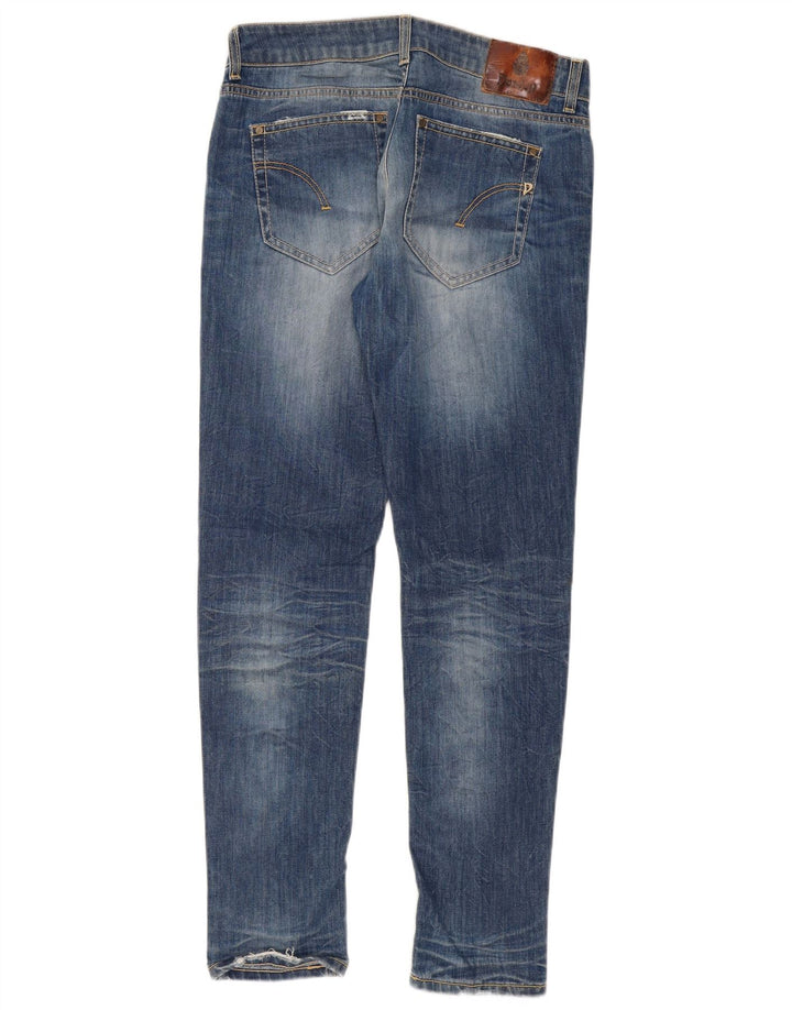 Dondup Jeans Slim Feminino W34 L31 Azul Algodão