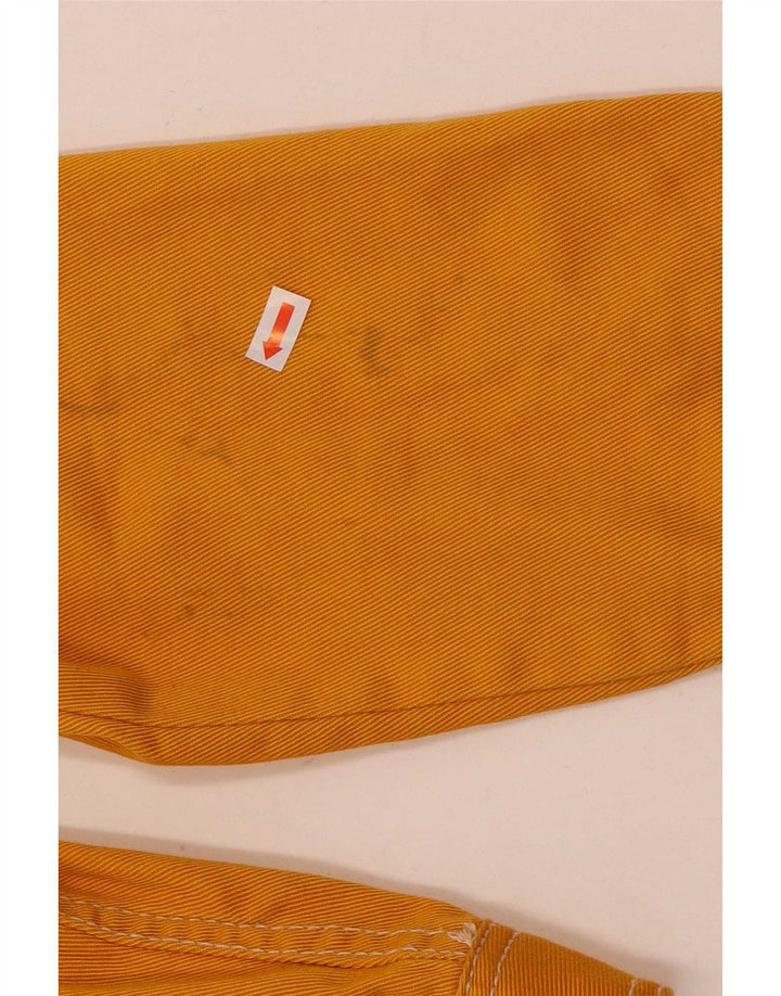 Zara Womens Oversized Bomber Jacket UK 6 XS Amarelo Algodão