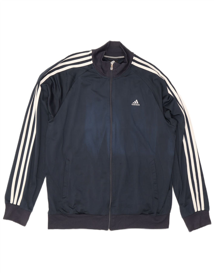 Adidas Mens Clima 365 Tracksuit Top Jacket Grande Poliéster Azul Marinho