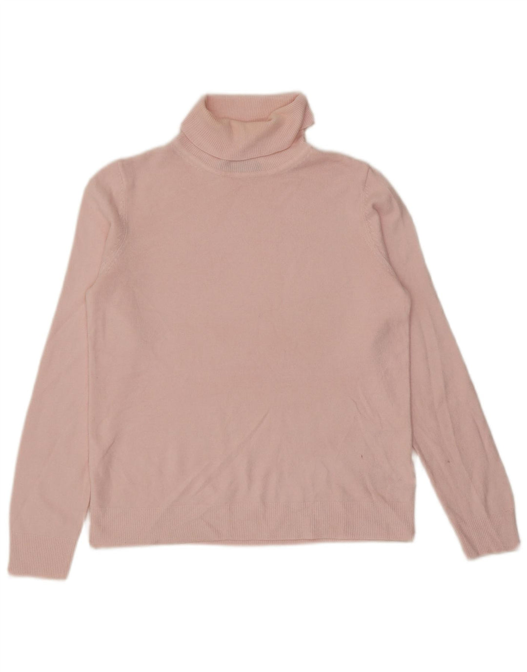Suéter feminino Marks & Spencer com gola redonda Reino Unido 12 acrílico rosa médio