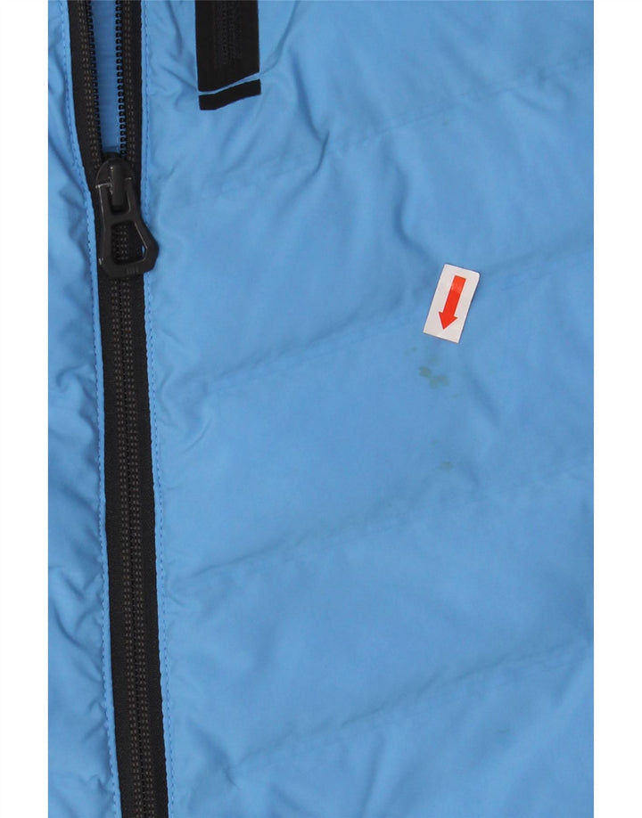 Jaqueta acolchoada feminina Helly Hansen UK 10 poliéster colorblock azul pequeno