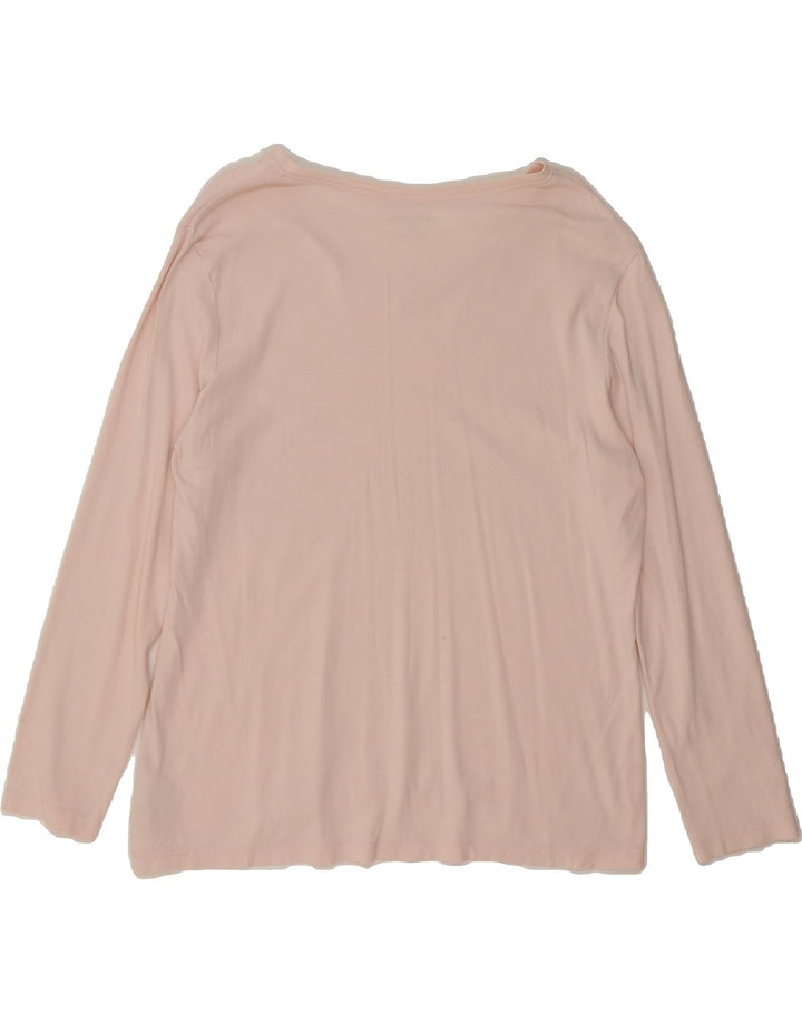 EDDIE BAUER Womens Top Long Sleeve UK 18 XL Pink Cotton Vintage Eddie Bauer and Second-Hand Eddie Bauer from Messina Hembry 