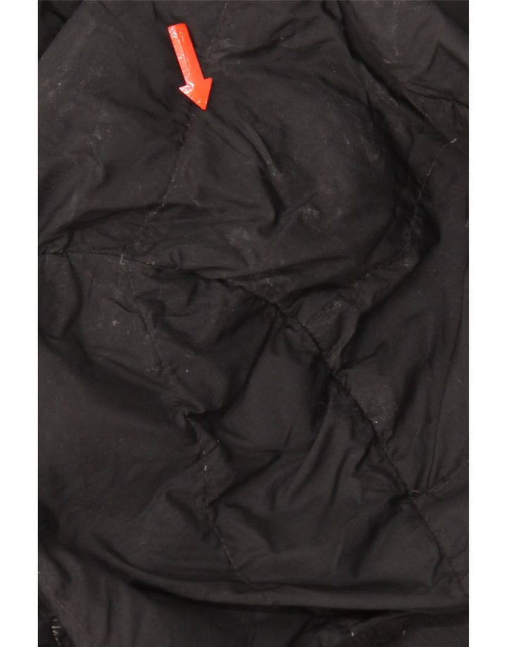 Jaqueta masculina acolchoada com capuz The North Face UK 38 poliéster preto médio