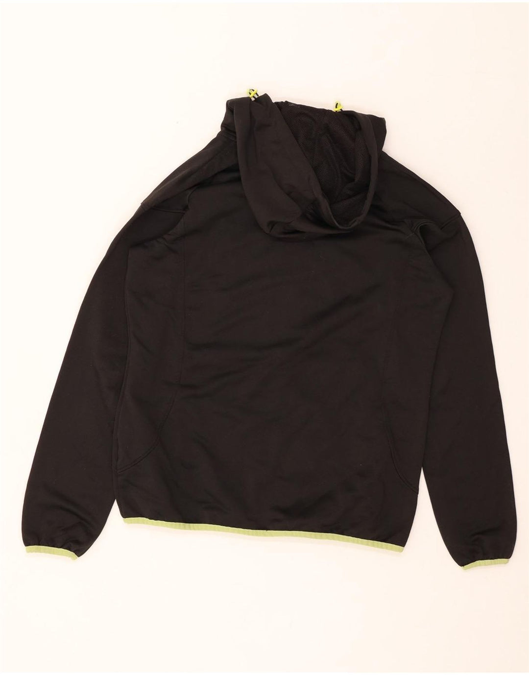 Suéter PUMA feminino com capuz e zíper UK 14 médio preto