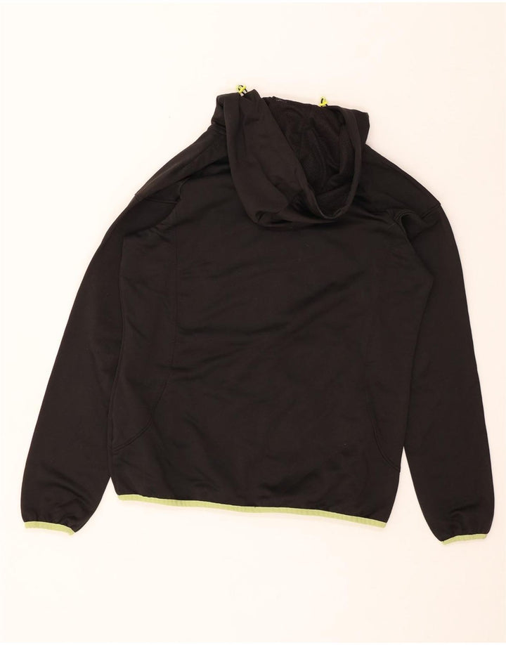 Suéter PUMA feminino com capuz e zíper UK 14 médio preto