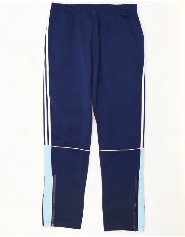 Adidas Mens Tracksuit Trousers UK 44/46 Large Navy Blue Colourblock