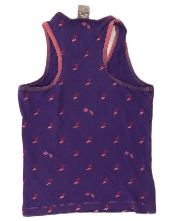 Nike Womens Graphic Vest Top UK 10/12 Médio Roxo