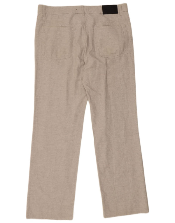Calça masculina reta casual Les Copains W36 L31 algodão cinza