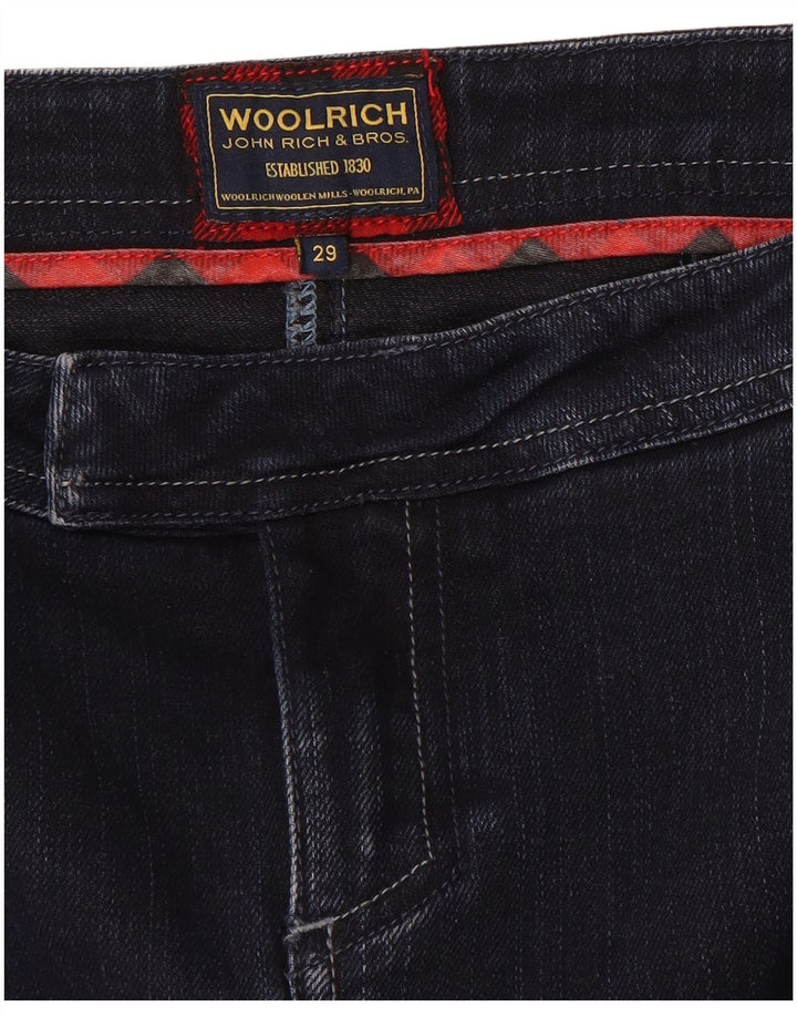 Saia jeans feminina Woolrich W29 azul marinho médio