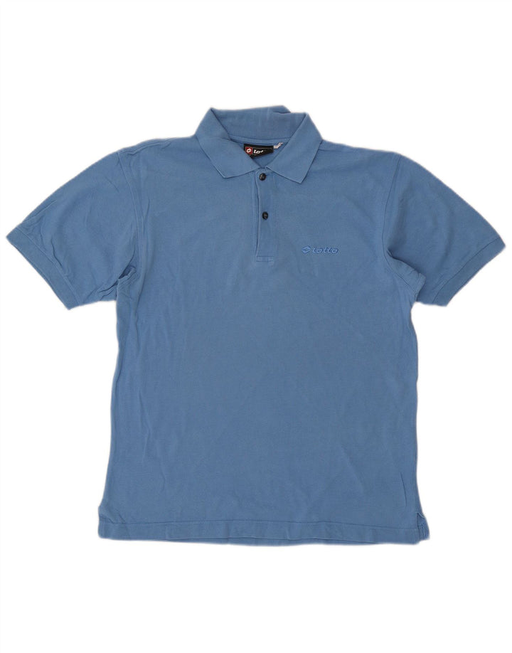 Camisa polo masculina LOTTO azul médio